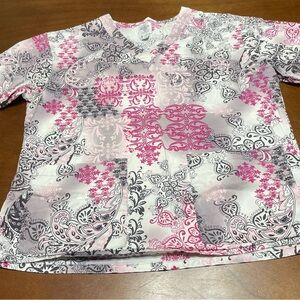 Med Couture Scrub Top Size Small